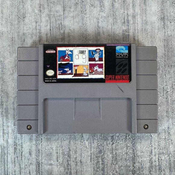 Family Dog (Super Nintendo Entertainment System SNES 1993) Authentic Tested - Picture 1 of 5